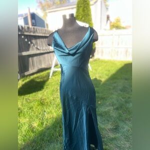Elegant Teal Evening Dress